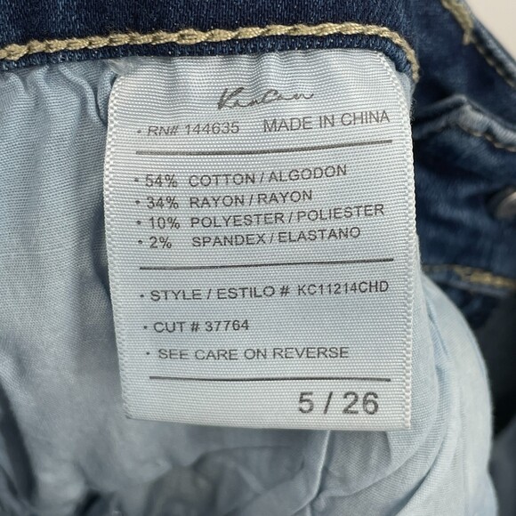 KANCAN Skinny Stretch Soft Denim Jeans Size 5 or 26 Style KC11214CHD - Picture 6 of 6